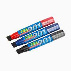 Jumbo marker pens, 3-pack