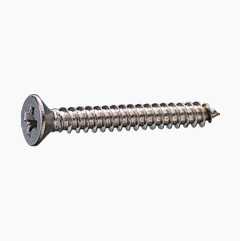 Metal screw countersunk, stainless A4