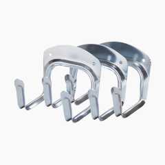 Työkaluteline, kaksikoukkuinen, 3 kpl