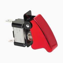 Toggle switch and cover, 24 V, 10 A