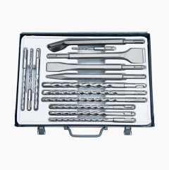 Drill bit and driver set SDS+, 14 parts
