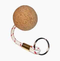 Key ring, cork ball
