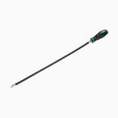 Screwdriver with flexible shaft