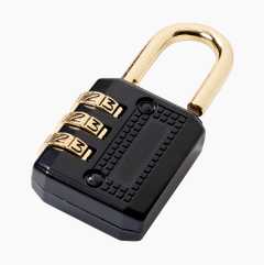 Combination padlock, 3 code discs