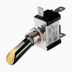 Toggle switch with illuminated lever, 12 V, 30 A
