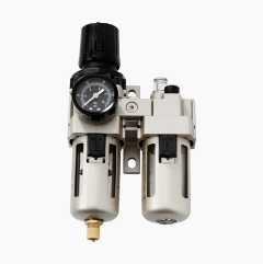 Pressure regulator with filter and mist lubricator