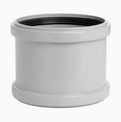 Drainage pipe joint, 2 sleeves