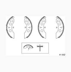 Brake Shoes, for two wheels