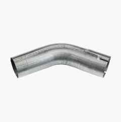 Elbow pipe with sleeve 45°, 63,5 mm
