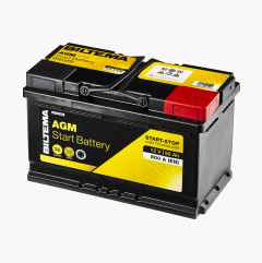 Startbatteri AGM, 12 V, 80 Ah 