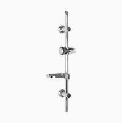 Shower bar, adjustable brackets