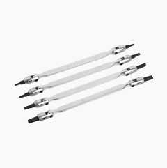Jointed spanner set Torx, 4 parts