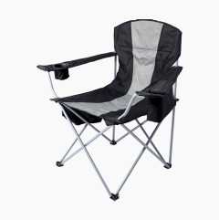 Camping chair with heating/cooling bag