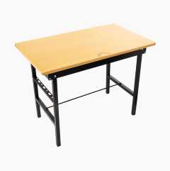 Työpenkki, kokoon taitettava