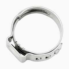 Hose clamps, stainless steel, 1-ear, Ø7.0-16.2 mm (x240)