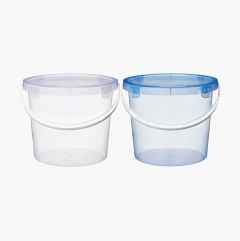 Plastic bucket with lid, 10 litres