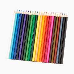 Colouring pencils, 24-pack