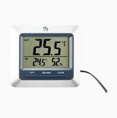Thermometer/hygrometer, indoors/outdoors 