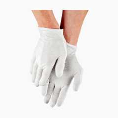 Cotton gloves, 6 pairs, size 8