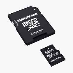 Minnekort Micro SDHC, 64 GB