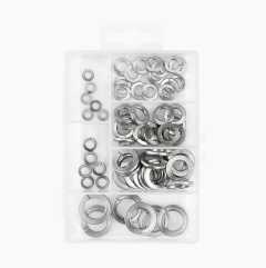 Spring washer set, stainless steel A4, 63 parts 