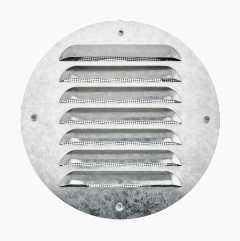 Ventilation grille, shoulder connection, round