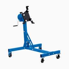 Engine trolley stand with worm drive