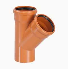 Manifold, ground drainage pipes, 45°, 110 mm