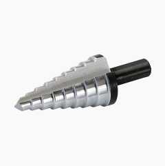 Conical step drill bit HSS, 6-20 mm