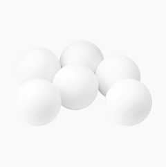 Table tennis balls, 6-pack