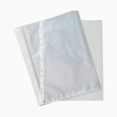 Plastic pouches, A4, 100-pack