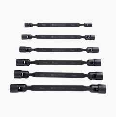 Jointed spanner set, 8-19 mm, 6 parts