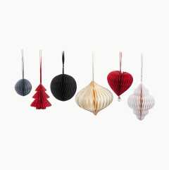 Paper Decorations, 6-pack