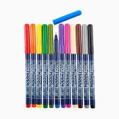 Fibre-Tip Pens, 12-pack