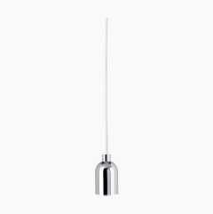 Pendant Light Cord vintage, white/chrome