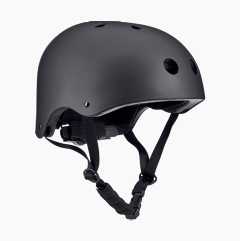 Skateboarding/bicycle helmet, matte black
