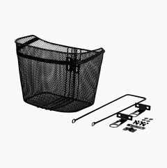 Cycle basket with bracket
