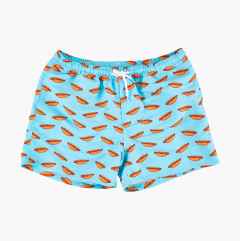 Beach shorts “Biltema Hot Dog”, turquoise