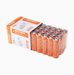 AA/LR6 Alkaliskt batteri, 40-pack