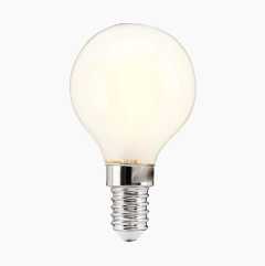 Globe bulb, E14, 2.5 W, clear, frosted