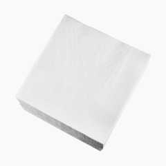 Pappersservett vit, 100-pack