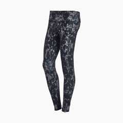 Training tights, ladies, grey patterned