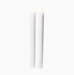 LED Candles, 25 cm, 2-pack