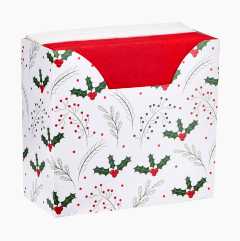 Christmas serviettes in box, 75 pcs.
