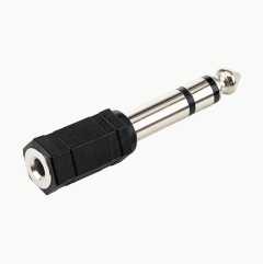 Adapter 6.3mm male to 3.5mm female