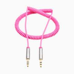 Coiled cable 3.5 mm, male-male