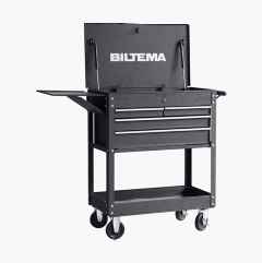 Tarvikevaunu autotalliin