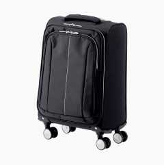 Suitcase, black, 38 litre