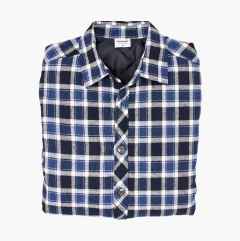 Flannel shirt, lined, black/white