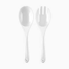 Melamine serving cutlery, 2 parts